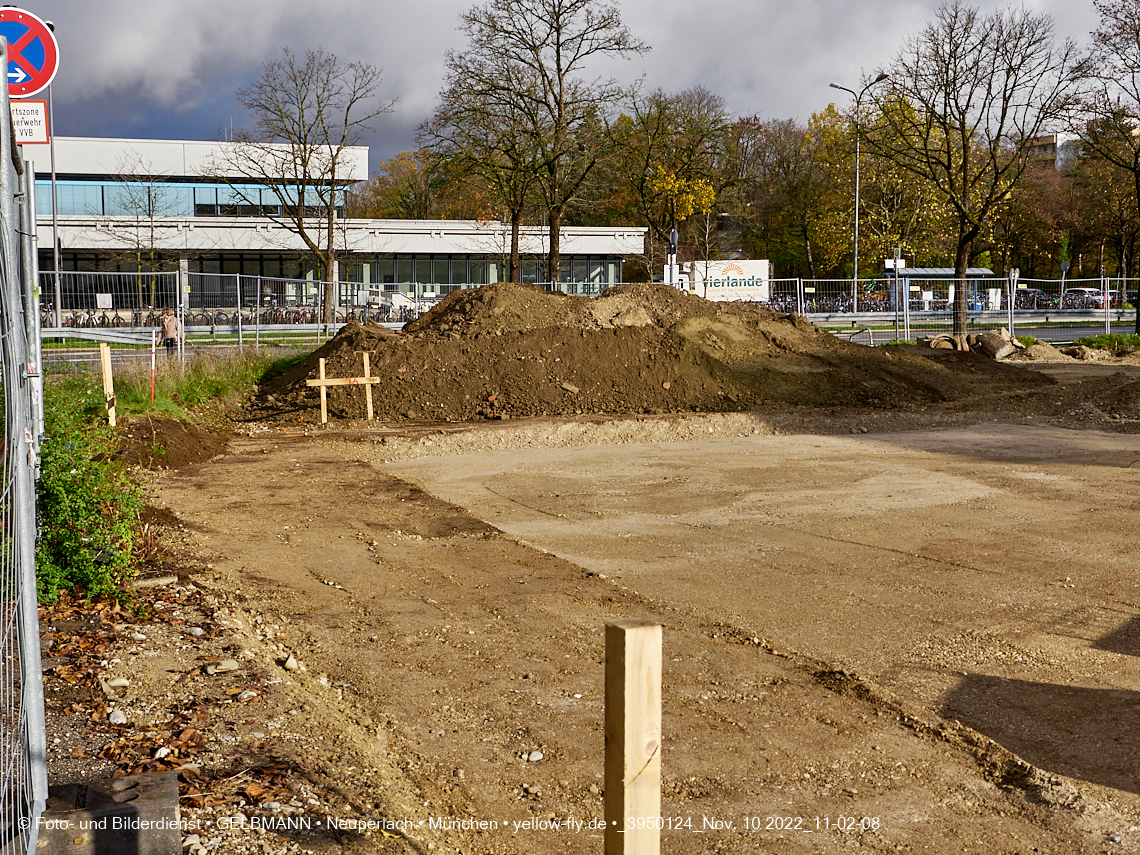 10.11.2022 - Baustelle an der Quiddestraße Haus für Kinder in Neuperlach